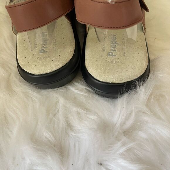 Propèt Breeze walker leather brown Velcro straps sandals size 10 - Picture 4 of 8